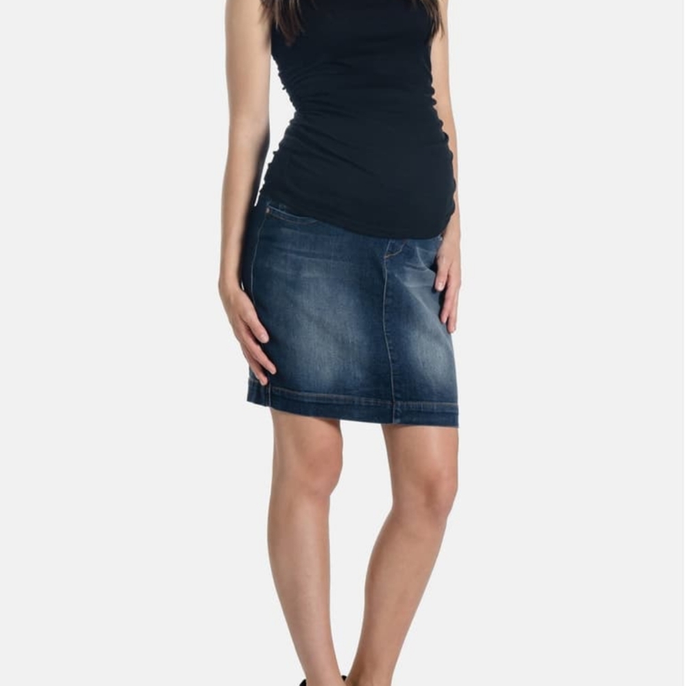 Denim Maternity Skirt